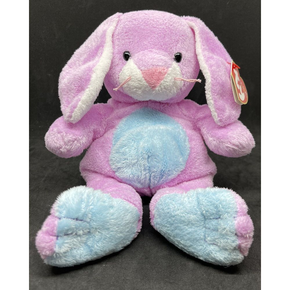 RETIRED TWITCHY-2003 - TY PLUFFIES - MINT WITH MINT TAGS-BUNNY